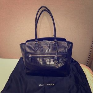 Cole Haan Black leather Dorset Tote